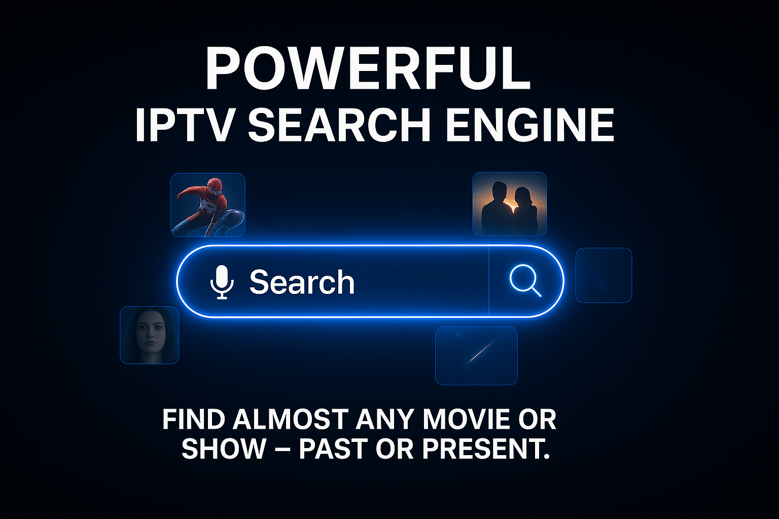 Powerful IPTV search interface